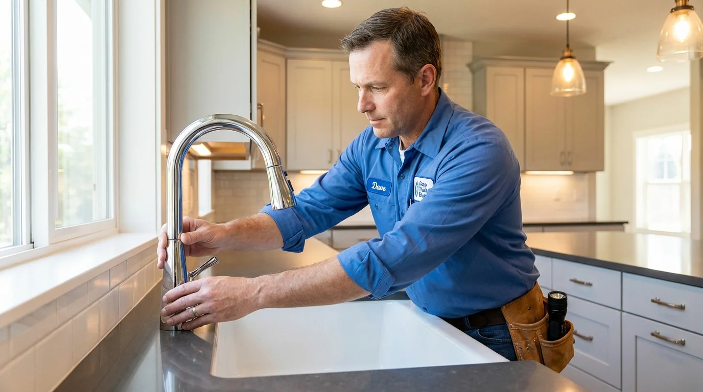 Kitchen faucet installation by Johns Plumbing LLC in Frostproof